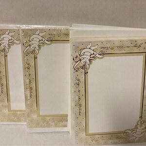 32 Winthrop Joy To The World Christmas Photo Holder Cards w/Envelopes Vtg 1999